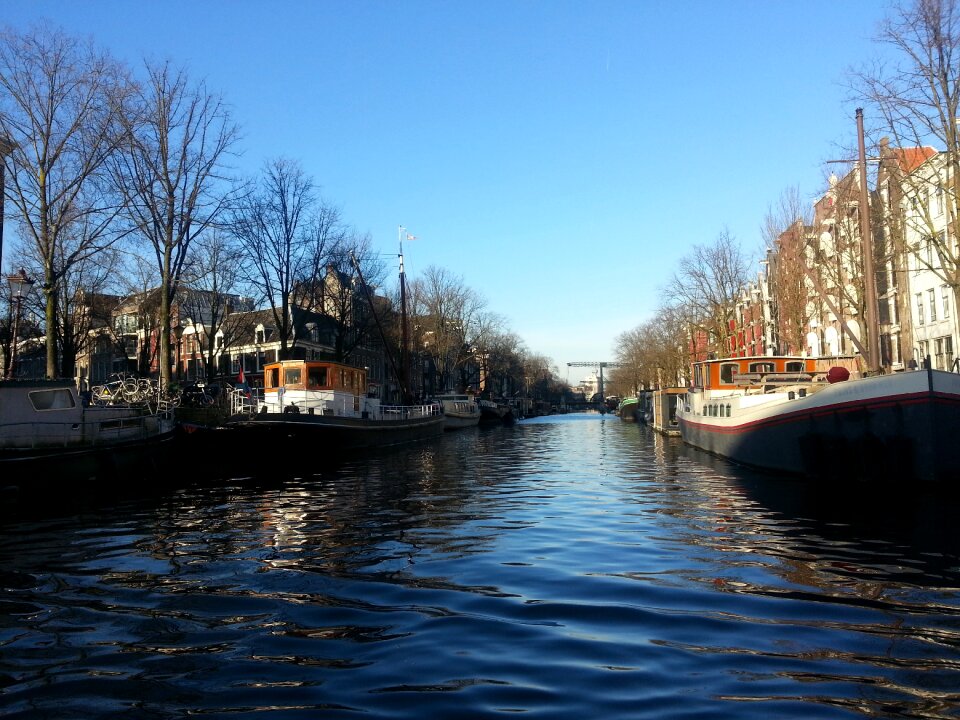 Holland channel gracht city view photo