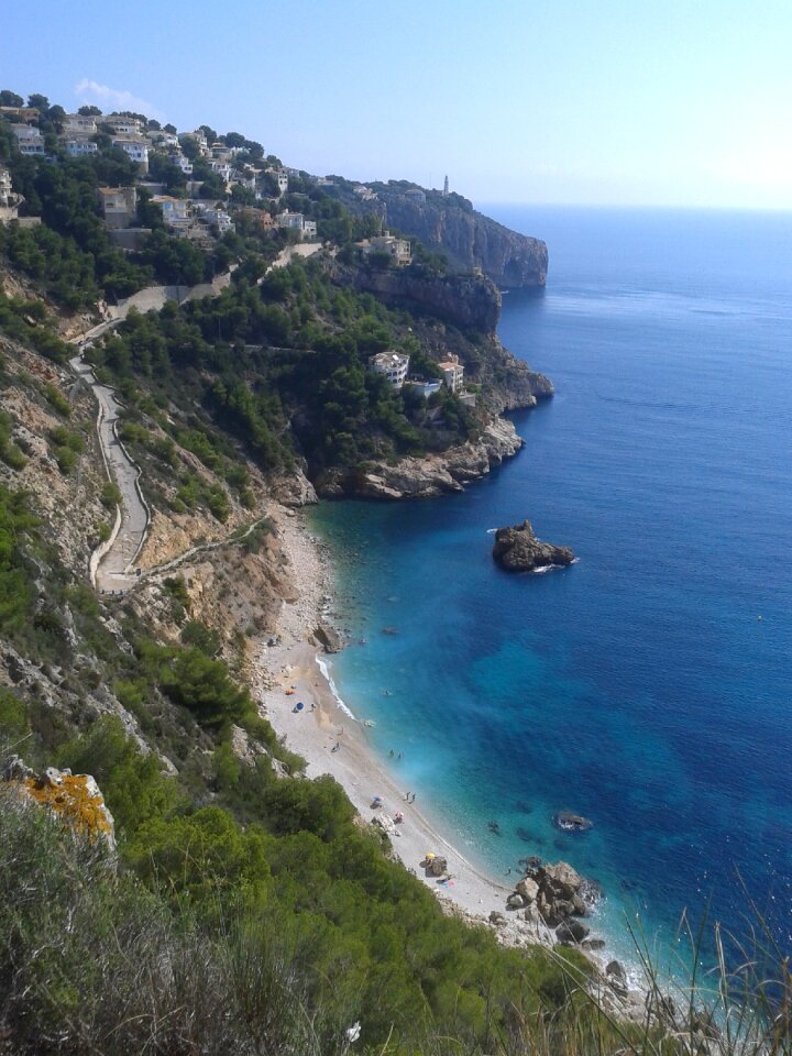 Spain mediterranean steep slope