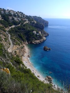 Spain mediterranean steep slope photo