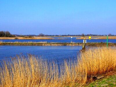 Clouds wetland lake photo