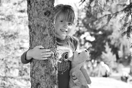 Forest teddy bear nature photo