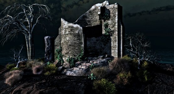 Fantasy landscape dark