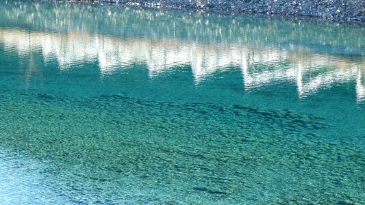 Reflections landscape transparency