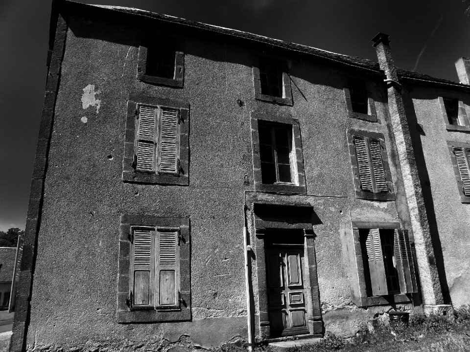Black and white house home