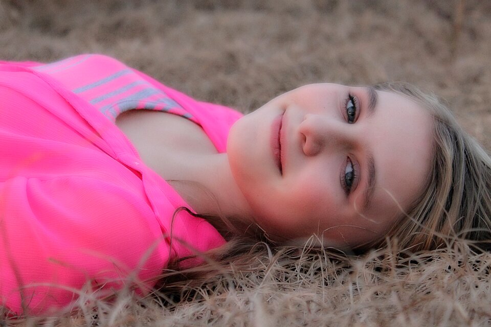 Eye blue eyes smile