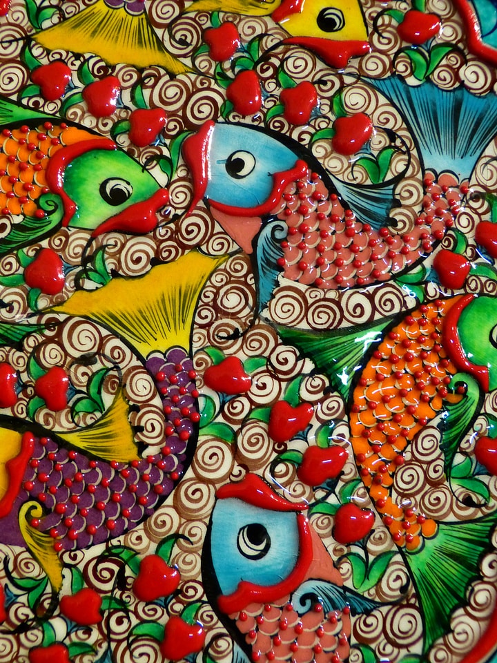 Ceramic color animals