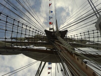 The mast ship flag