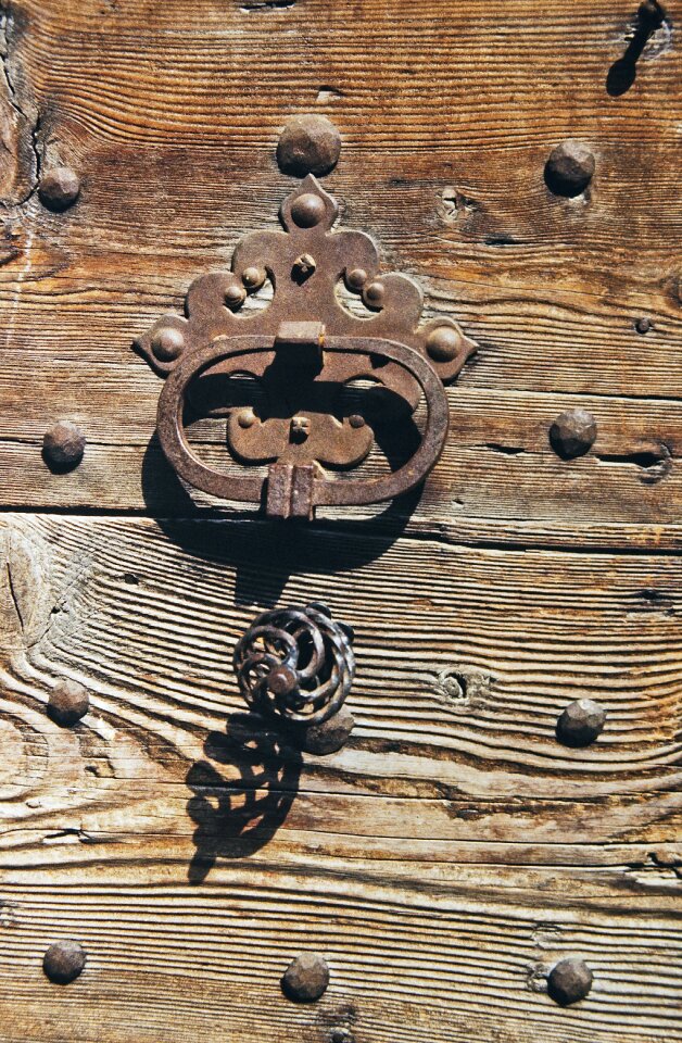 Wood metal iron