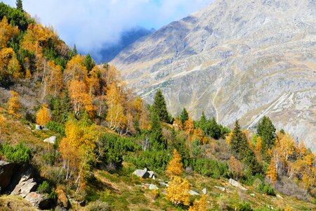 Autumn mood mountains landscape photo