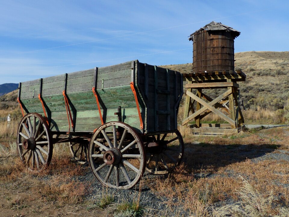 Buildings wooden western style photo