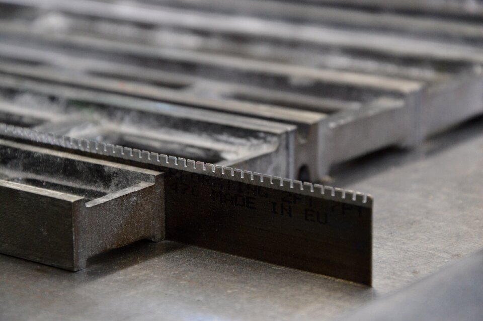 Book printing letters blank lines
