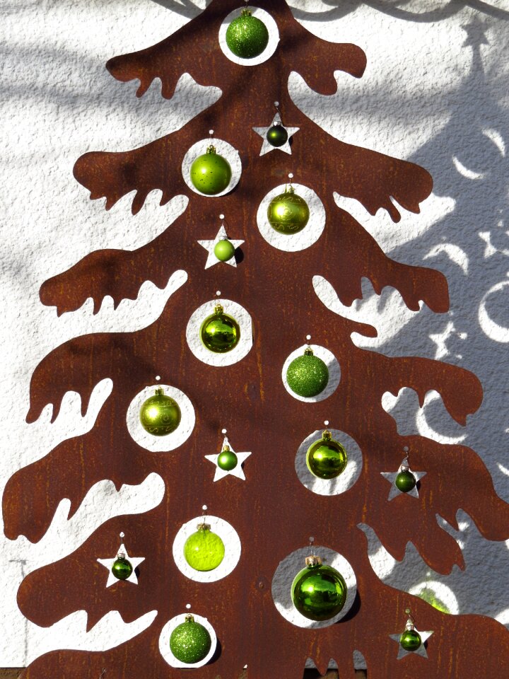 Christmas weihnachtsbaumschmuck rusty