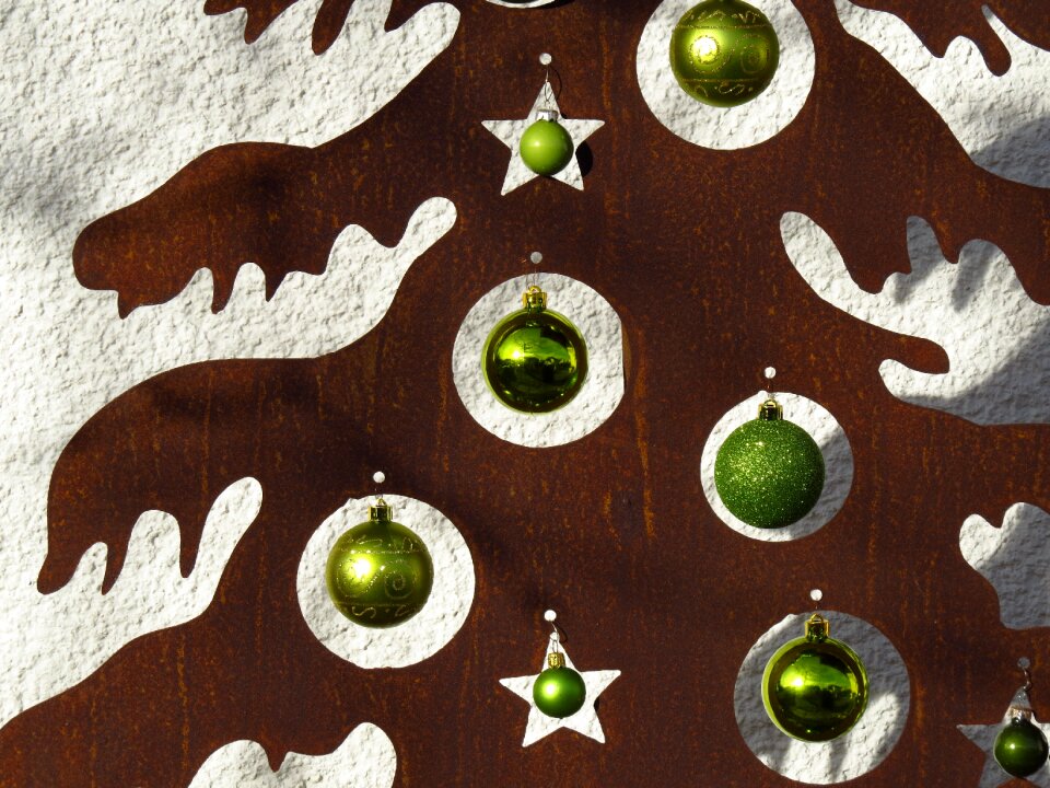 Christmas weihnachtsbaumschmuck rusty