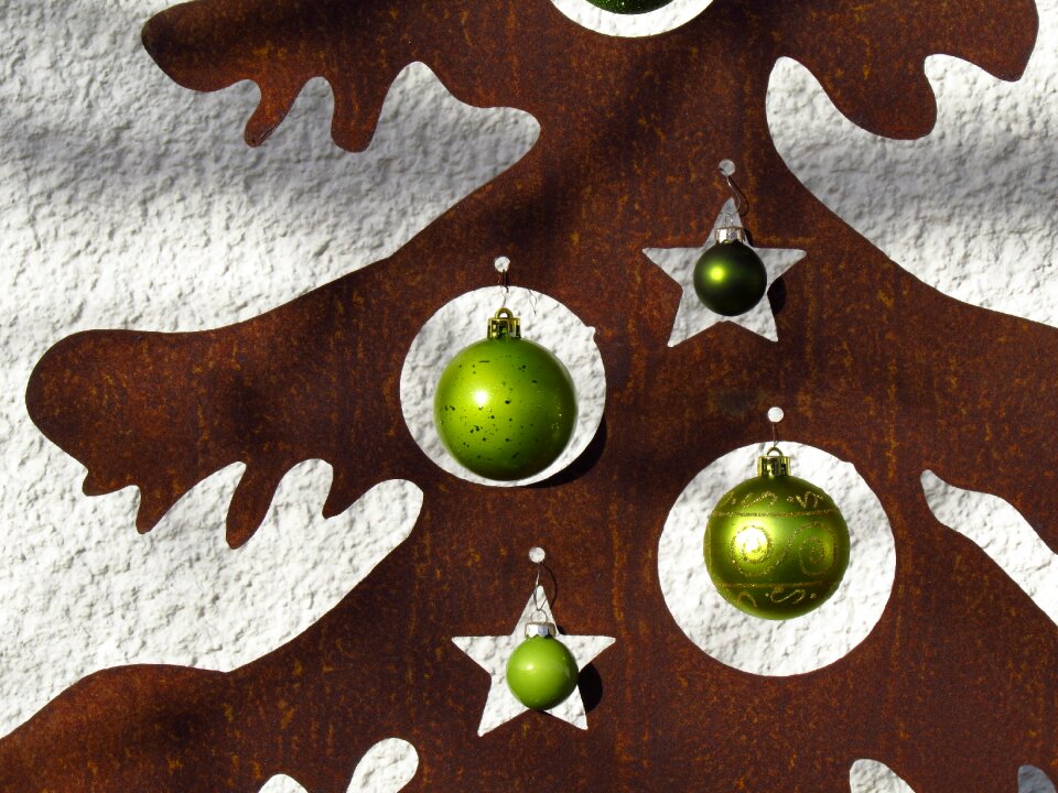 Christmas weihnachtsbaumschmuck rusty