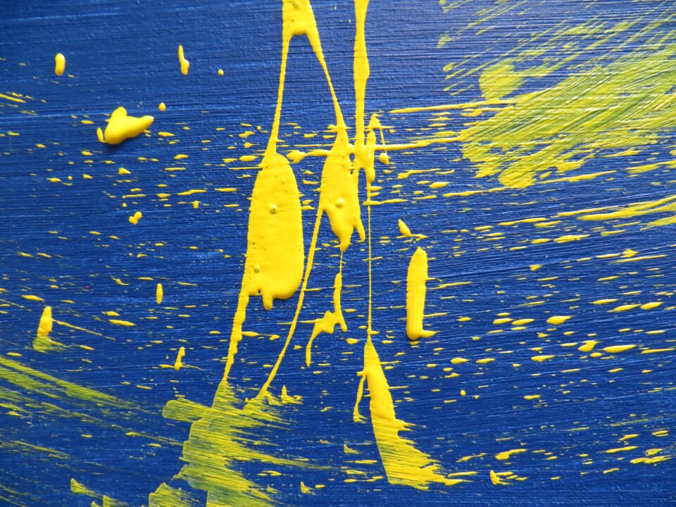 Blue yellow creativity