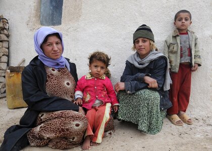 Woman mother children