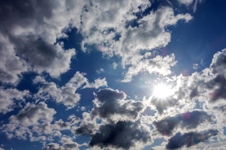 Blue clouds form nature