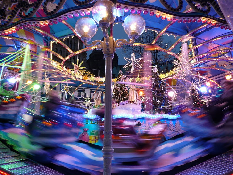 Colorful lights carnies