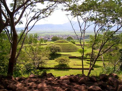 Archaeology pyramid round