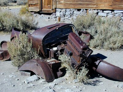 Rusty rusted metal