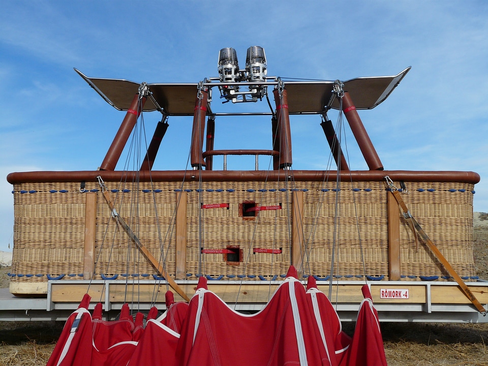 Gondola basket captive balloon