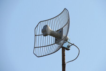 Internet radiation reception satellite dish