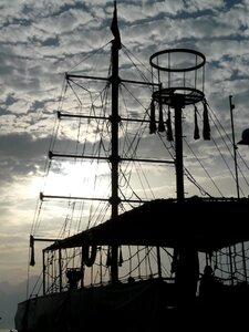 Sailing vessel masts outlook photo