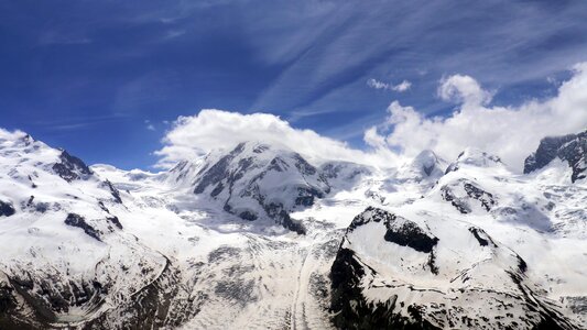 Monterosa glacier alps photo