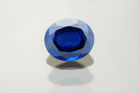 Jewel blue gemstone photo