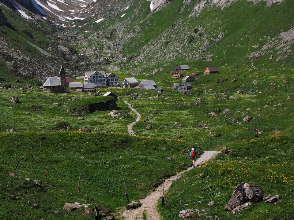 Bergdorf meglisalp alpine village