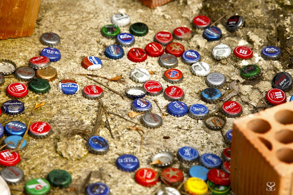 Bottle caps color sheet metal part