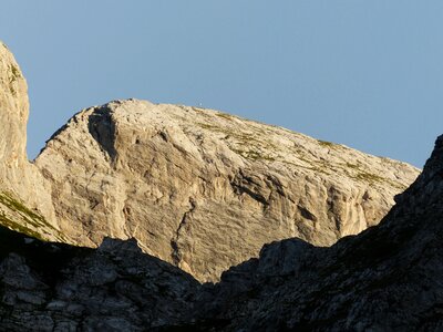Sunny evening sun illuminated