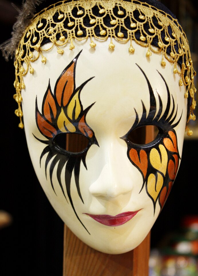 The faces of harlequin people