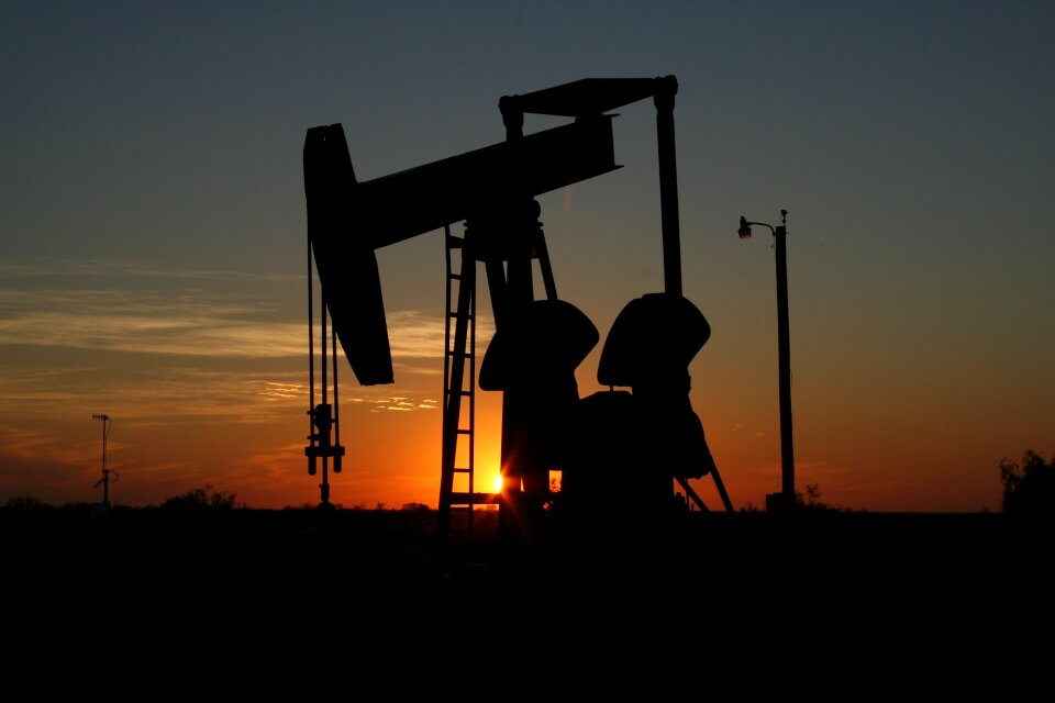 Sunset west texas sillhouette