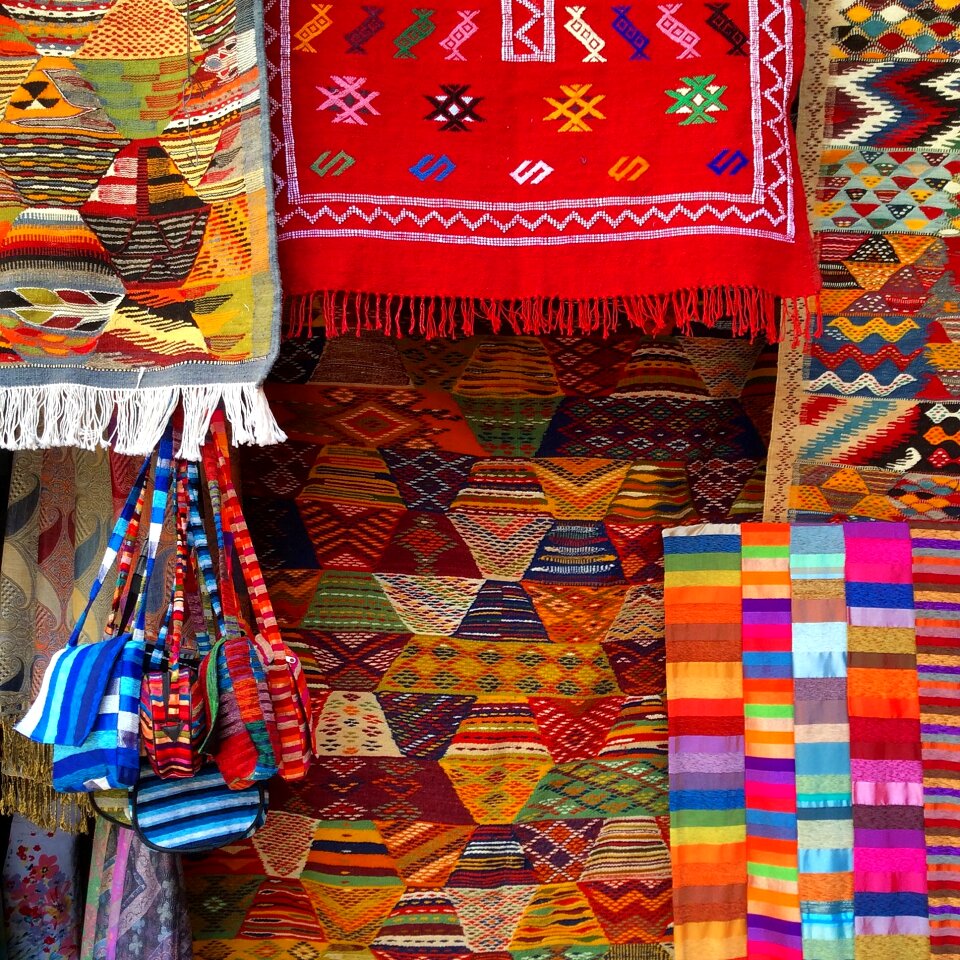 Morocco colors textile