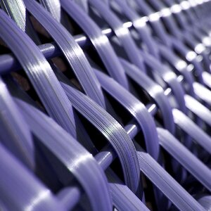 Intertwined woven beach chair