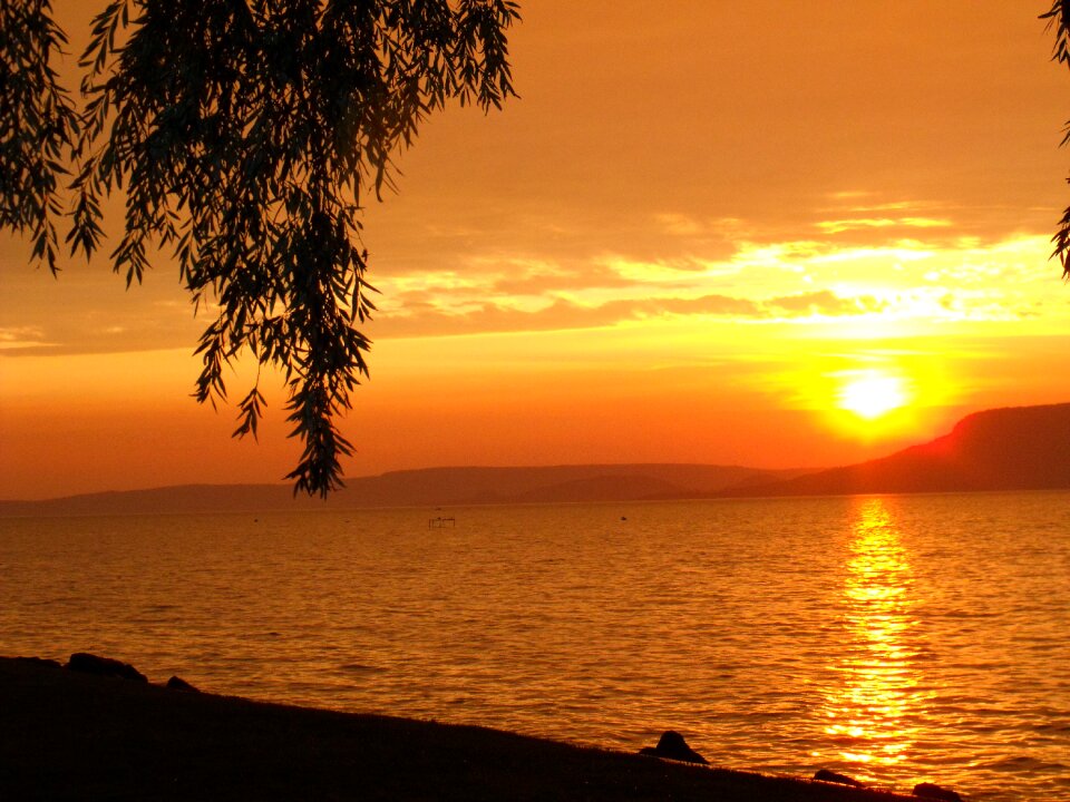 Aranyhíd sunset lake balaton