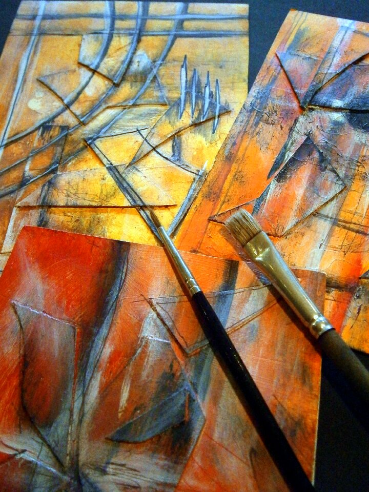 Acrylic brush paint