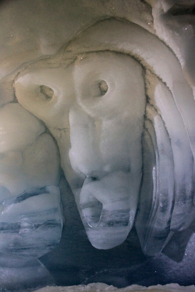 Cold winter carving