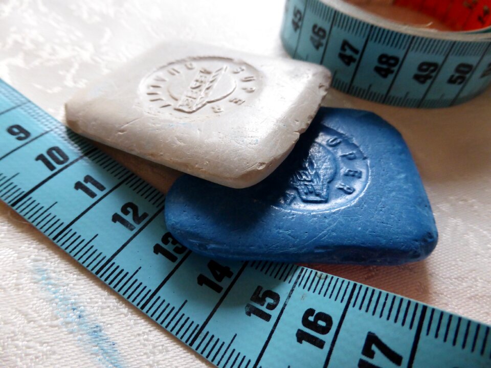 Handarbeiten meter chalk