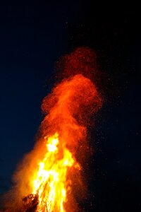 Yellow glow flame photo