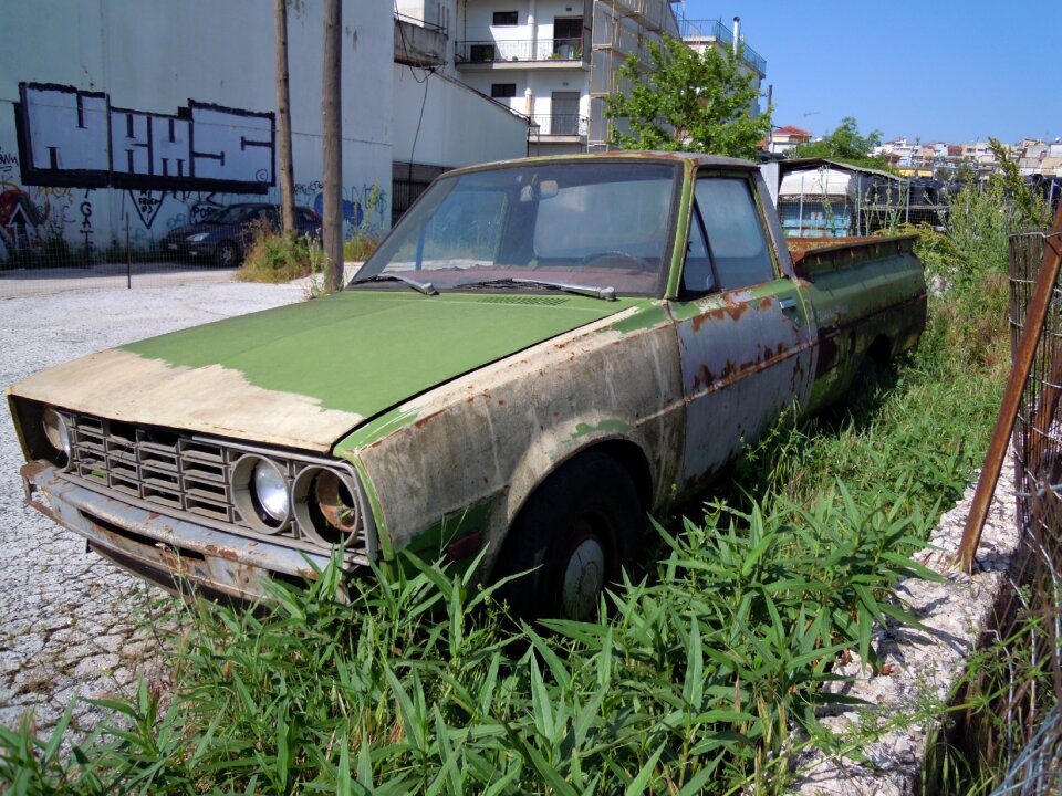 Abandoned old rusted