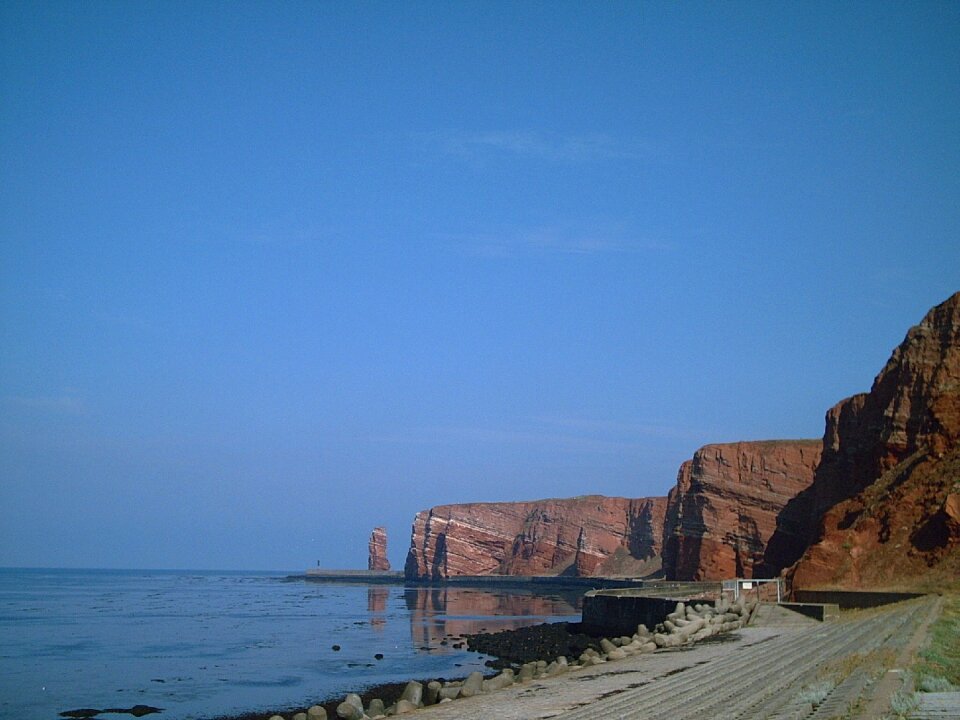 Helgoland island rock