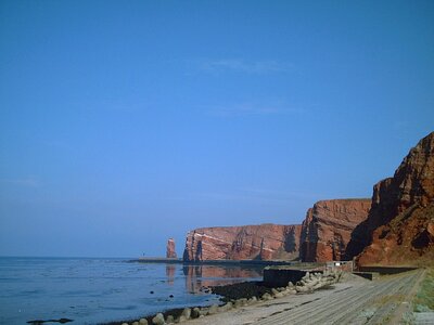 Helgoland island rock