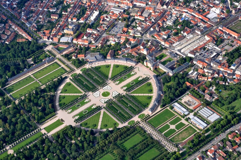Castle castle park aerial view