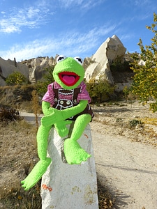 Tufa rock formations turkey