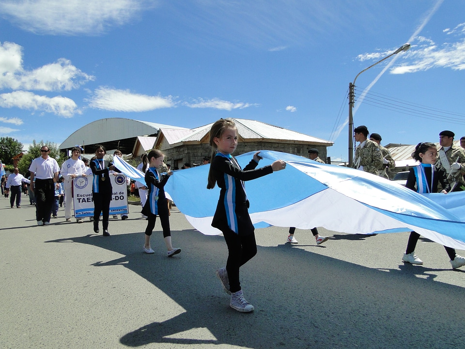 Parade argentina flag
