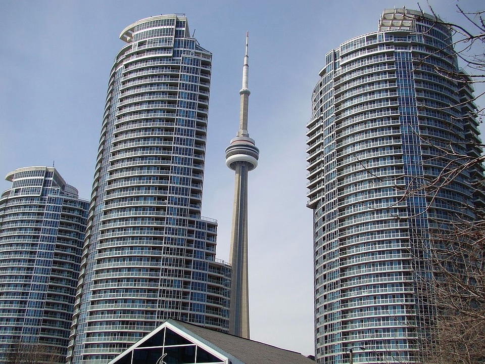 Waterfront skyline toronto