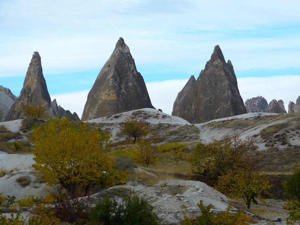 Tufa rock formations cappadocia