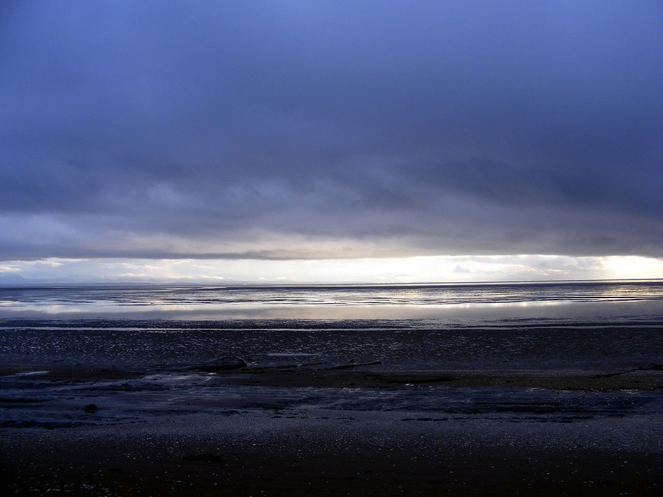 Dusk water sea